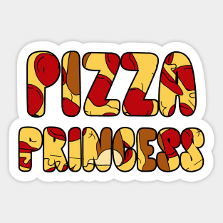 Pepperoni Pizza Princess Sticker